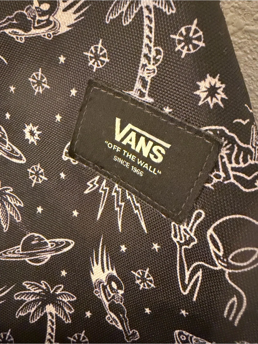 Vans Black & White Space Print Daypack